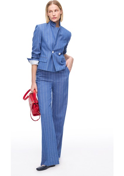 Indigo Necef Regular Fit Yüksek Bel Pantolon