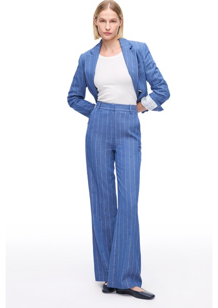 Indigo Necef Regular Fit Yüksek Bel Pantolon