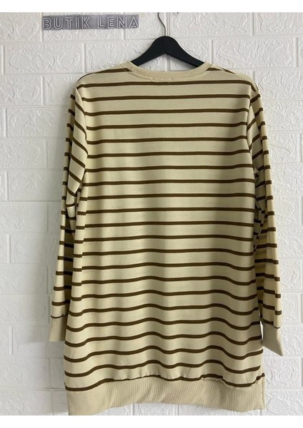 Çizgili Uzun Sweatshirt fiyatları