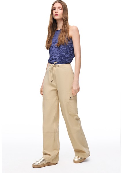 Açık Devetüyü Ginas Regular Fit Düşük Bel Pantolon