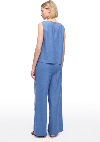 Mavi Torp Regular Fit Yüksek Bel Pantolon