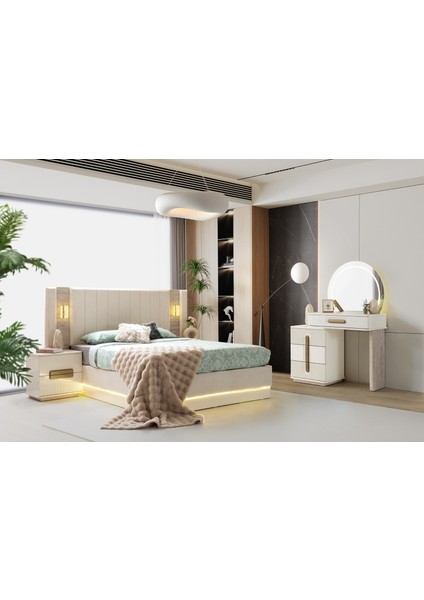 Zen Mdf Bazalı Yatak Odası Takımı fiyatları