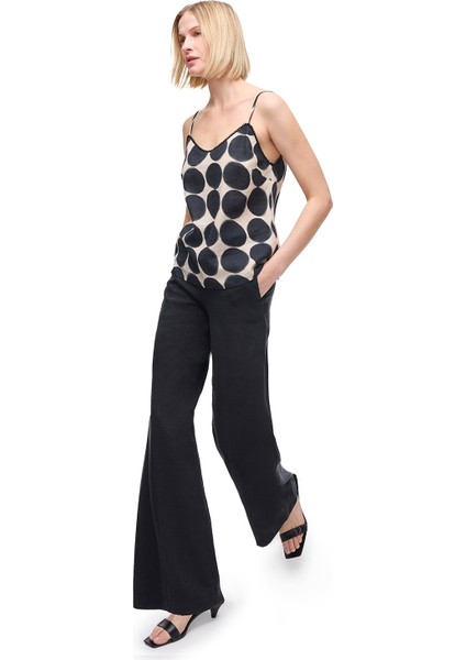 Siyah Holas Regular Fit Pantolon