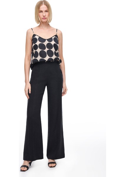Siyah Holas Regular Fit Pantolon