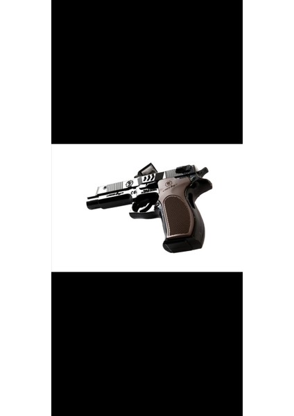 Oyuncak Baretta Silah Kovboy Tabancası 6 (Altı) Patlar Kapsül Mantar Polis Tabanca Full Demir Vip Özel Yapım 23CM