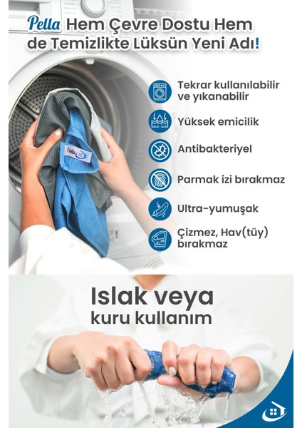 Fabrika Satış Mağazası-Orijinal 4'lü Antrasit Gri Mikrofiber Temizlik Bezi-Ithal Ürün-Atiye & Selçuk Türkal, 60x40 Cm fiyatları