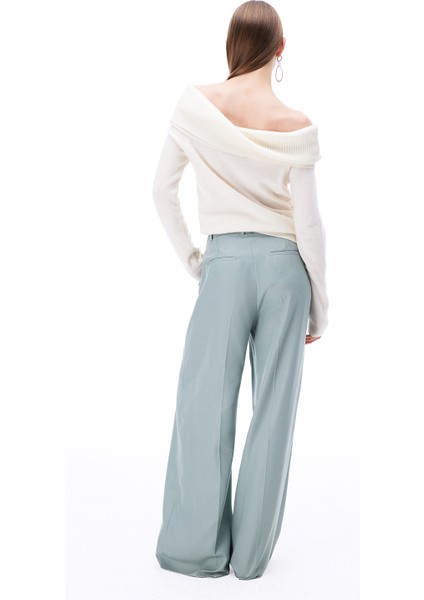 Nossa Regular Fit Mint Renk Kadın Pantolon fırsatları