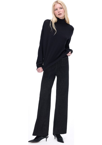 Anderas Regular Fit Uzun Boy Siyah Pantolon