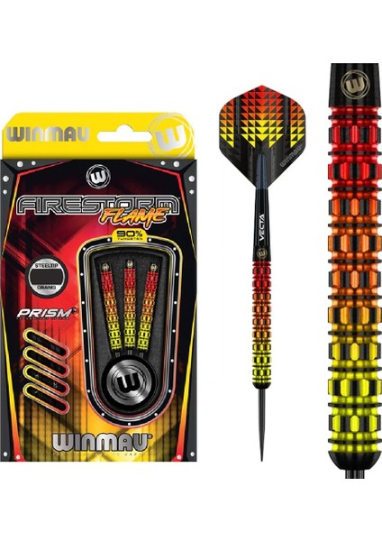 Firestorm Flame 1 %90 Tungsten Çelik Uçlu Dart Oku
