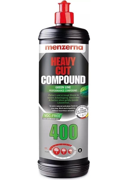 Green 400 Medium Cut 2500 Super Finish 3800 Set 3 x 1 Litre