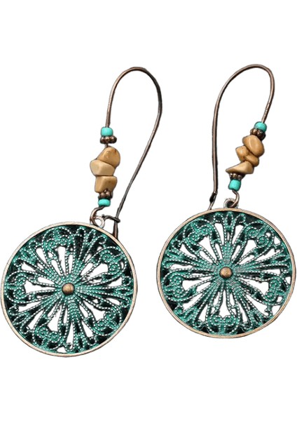 Lüks Kristal Çiçek Püskül Damla Küpe Kadınlar Için Parlak Zirkon Opal Uzun Dangle Küpe Kızlar Parti Düğün Takı Hediye Metal RENK:ER22Y1427 (Yurt Dışından)