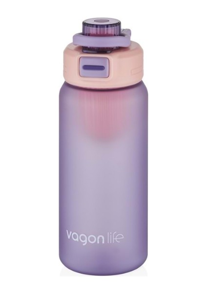 Pipetsiz Süzekli 700 ml Suluk Vagon Plastic Bottle Purple