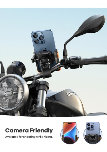 Motosiklet ve Bisiklet Telefon Tutucu Kolay Sök Tak BP09O