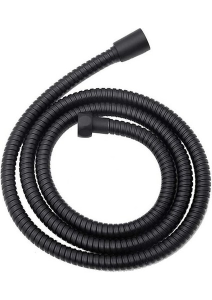 Spiral Duş Hortumu Paslanmaz 150 cm Siyah