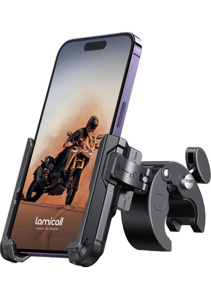 Motosiklet ve Bisiklet Telefon Tutucu Hizli Sök Tak BP09B