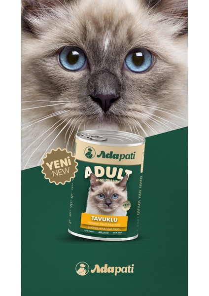 Tavuk Eti Aromalı Komple Yetişkin Kedi Maması 400 gr