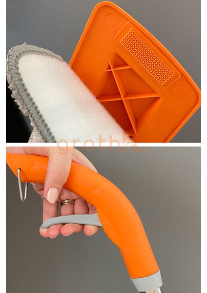 Wipe Sprey Mop Turuncu - 2 Mop Bezli - Tıpasız Sistem - 700 Cc Su Hazneli (üretici Garantili)