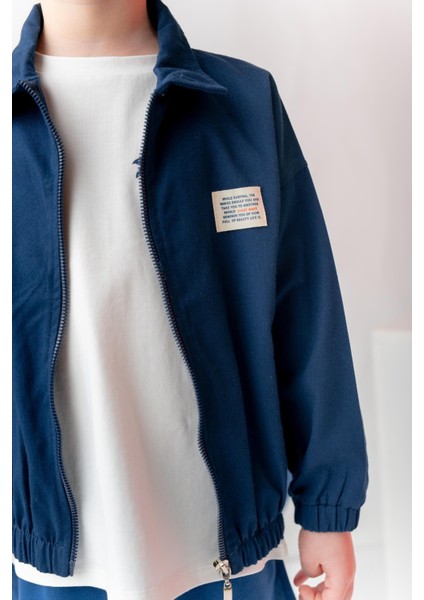 Erkek Çoçuk Gabardin Ceket - Lacivert