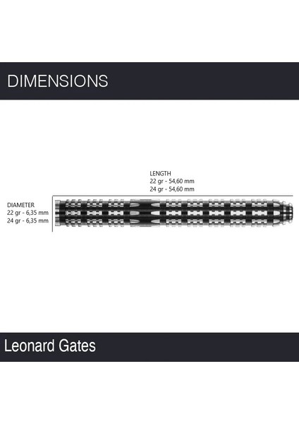 Leonard Gates %90 Tungsten Çelik Uçlu Dart Oku modelleri