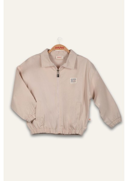 Erkek Çoçuk Gabardin Ceket - Taş Rengi