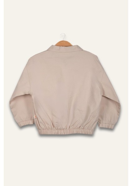 Erkek Çoçuk Gabardin Ceket - Taş Rengi
