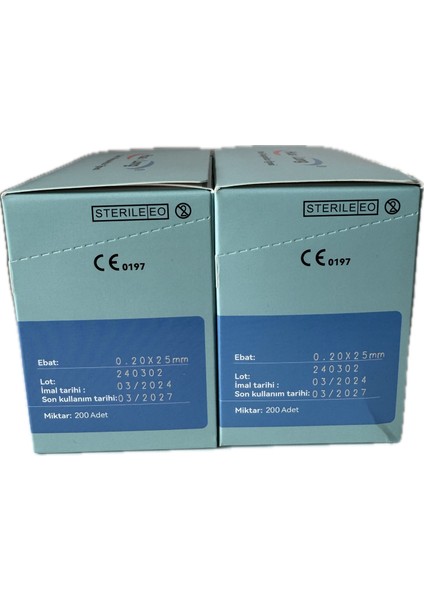 Hualong Akupunktur iğnesi Kuru iğne 0.20X25mm 200lük paket 2 kutu 400 Adet fiyatları