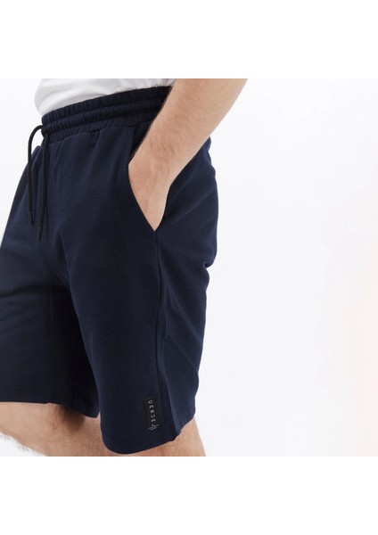 Erkek Basic Regular Fit Tişört Şort Takım Lacivert - Beyaz fırsatları