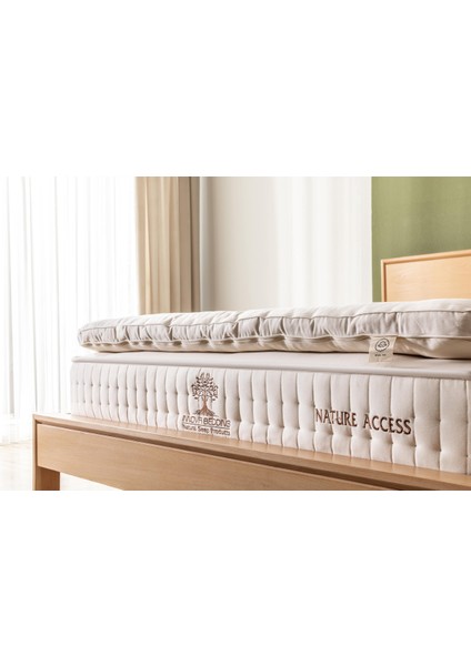 %100 Doğal Yün Yatak Pedi (Topper)