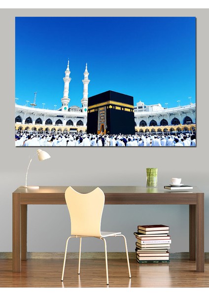 Kâbe ve Mescid-I Haram Dekoratif Kanvas - Mdf Ahşap Tablo fırsatları