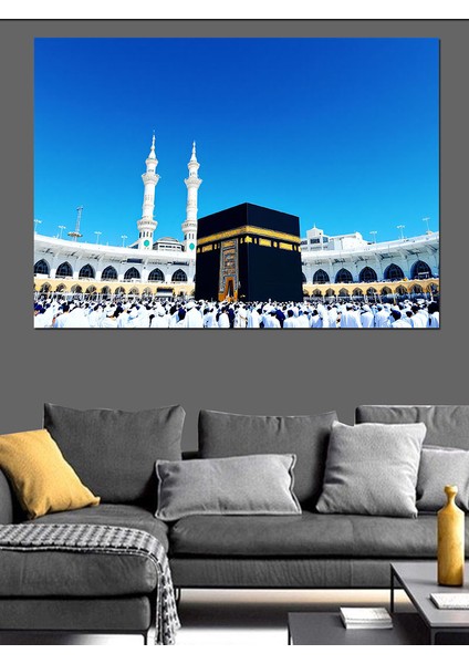 Kâbe ve Mescid-I Haram Dekoratif Kanvas - Mdf Ahşap Tablo indirimleri