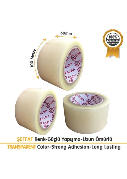 60X100 1 Koli (60 Adet) Geniş | Hotmelt | Şeffaf Ambalaj | Paketleme fiyatları