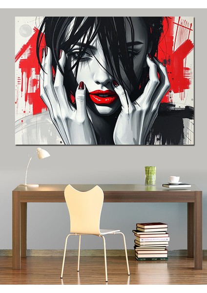 Soyut Kadın Dekoratif Kanvas - Mdf Ahşap Tablo modelleri