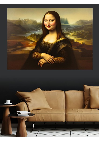 Kilolu Mona Lisa Portresi Dekoratif Kanvas - Mdf Ahşap Tablo modelleri