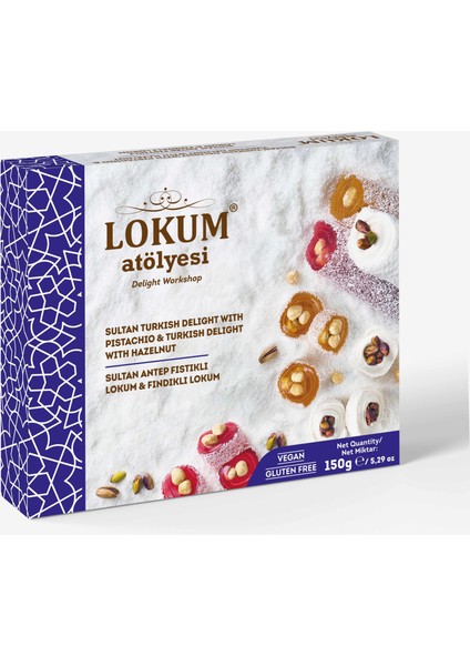 Sultan Antep Fıstıklı Lokum & Fındıklı Lokum 150G