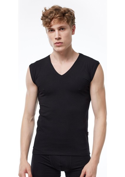 Erkek Siyah Gri Ten Rengi 3 Lü Paket V Yaka Iz Yapmayan Modal Kolsuz Görünmez Atlet 064 modelleri