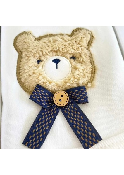 Ayıcık Süzene Nakışlı Lüx Erkek Yeni Doğan Hastane Çıkış 5'li Zıbın Seti - Kutulu Hediyelik Set fiyatları