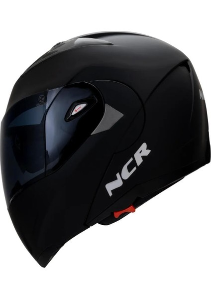 Çene Açılır Kask Mat Siyah Vizörlü Ece Belgeli fiyatları