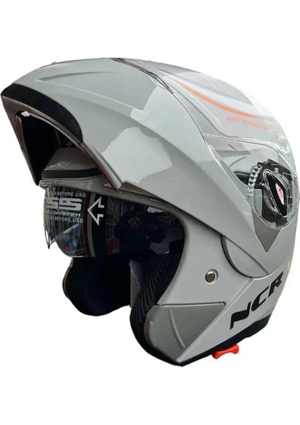 Çene Açılır Kask Açık Nardo Siyah Vizörlü Ece Belgeli modelleri