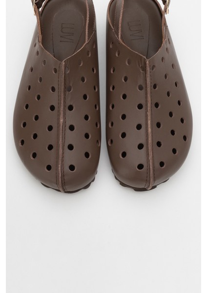 Justa Kahve Cilt Hakiki Deri Kadın Sandalet fiyatları