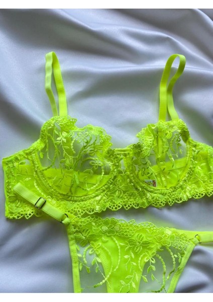 Neon Dantelli Iç Çamaşırı Takımı Sütyen Iç Çamaşır Bralet Takımı Dantelli Sütyen Tanga indirimleri