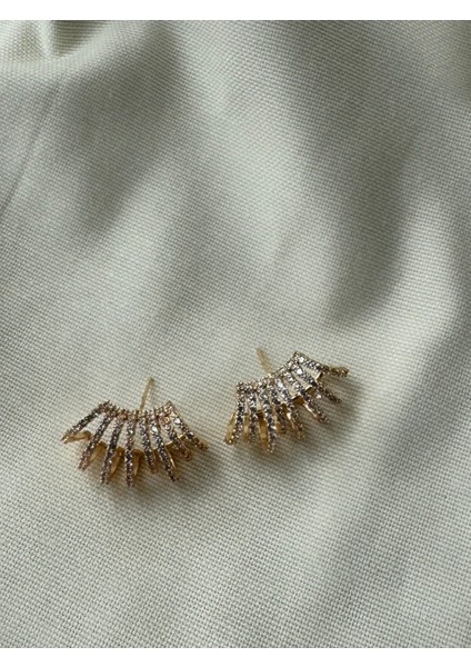 Çoklu Görünümlü Silme Taşlı Küpe modelleri