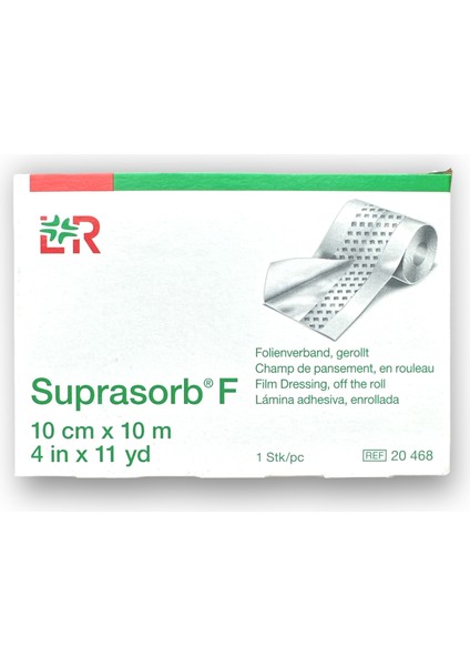 Suprasorb F Rulo Film Dövme ve Örtü 10 cm x 10 M - Ref 20468 - 1 Kutu 1 Adet