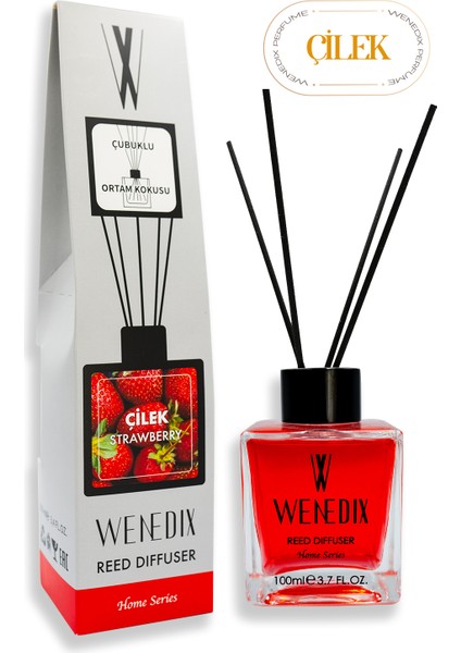 Çilek 100 ml Bambu Çubuklu Ortam Kokusu