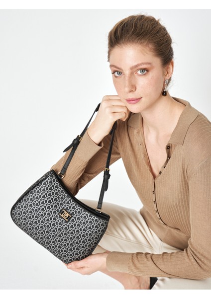 Siyah Omuz Çantası 05PO25Y2012-KAL S