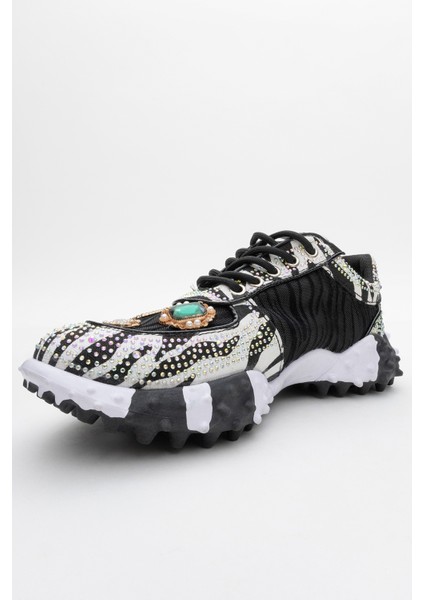 Vero Siyah Desenli Taşlı Kadın Spor Ayakkabı fırsatları