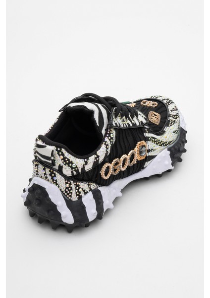 Vero Siyah Desenli Taşlı Kadın Spor Ayakkabı indirimleri