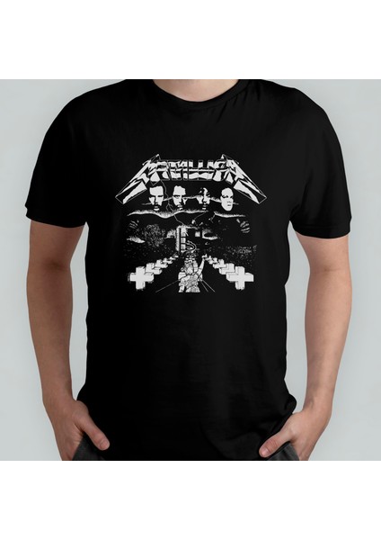 Metallica Unisex %100 Pamuklu Bisiklet Yaka T-Shirt Model 3