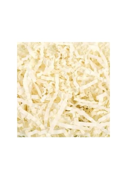 Kırpık Z Zigzag Pelur Kırpıntı Kağıt 100 gr Krem Renk Süs Dolgu Malzemesi Cream Paper