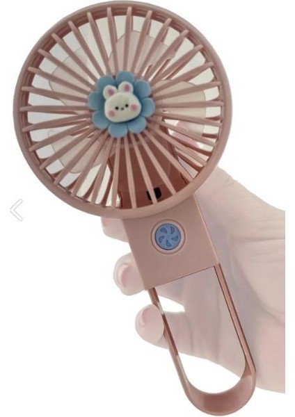 Şarjlı Taşınabilir Mini Usb Fan Led Işıklı Masa Üstü 3 Kademeli Mini Vantilatör Soğutucu