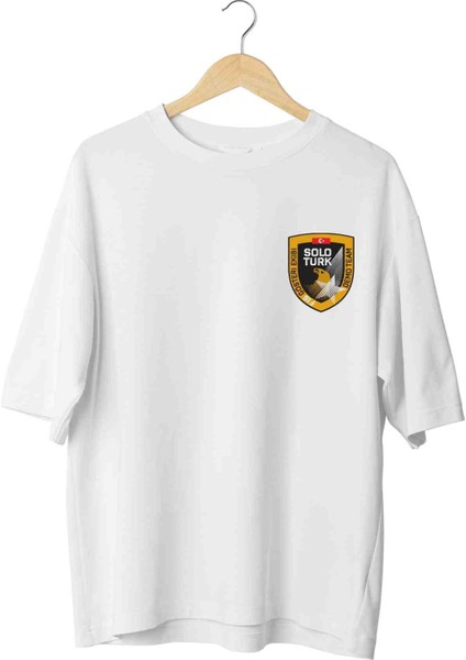 Solotürk Beyaz Özel Tasarım Oversize Tshirt fiyatları